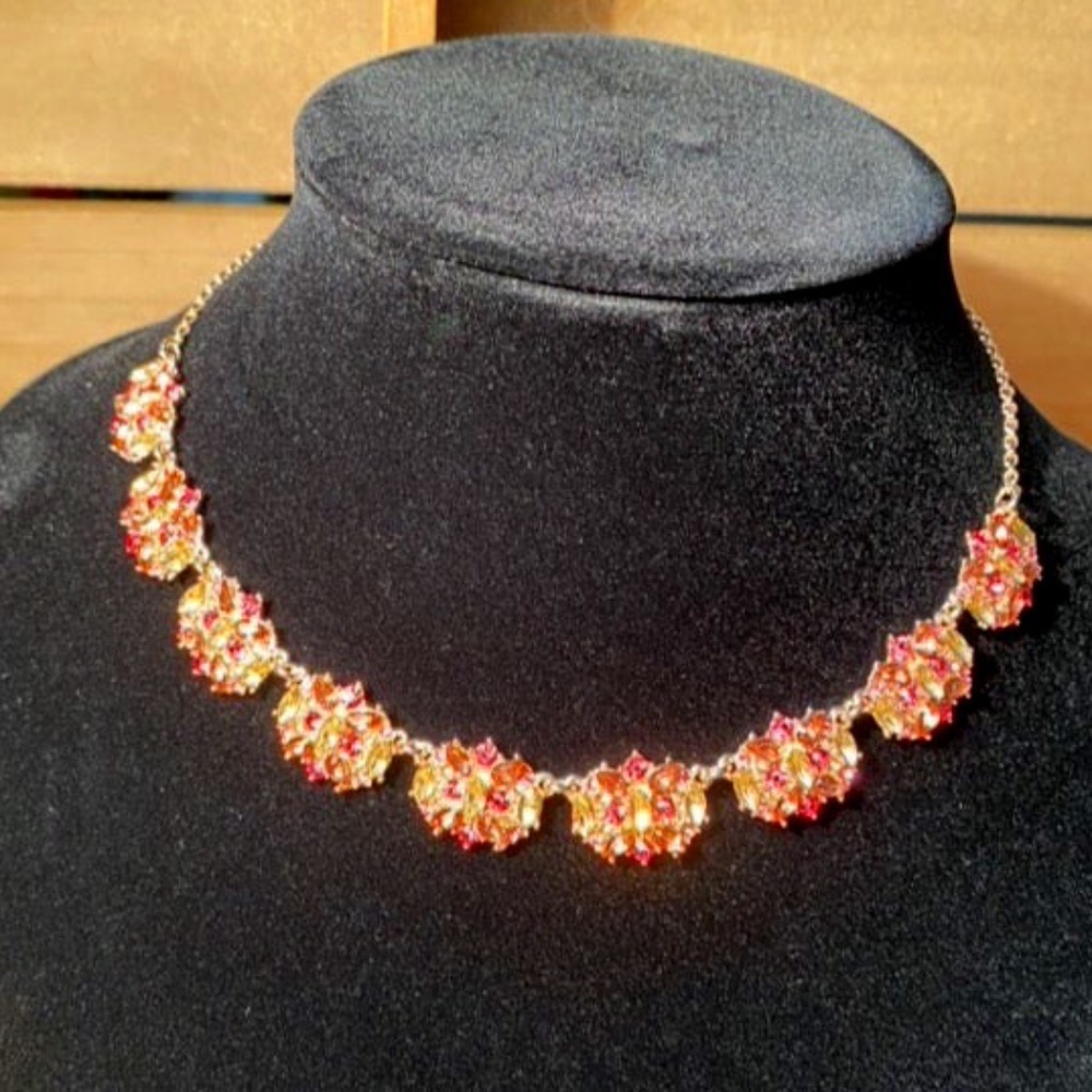 INC Rose Gold-Tone Cluster Necklace NWOT
